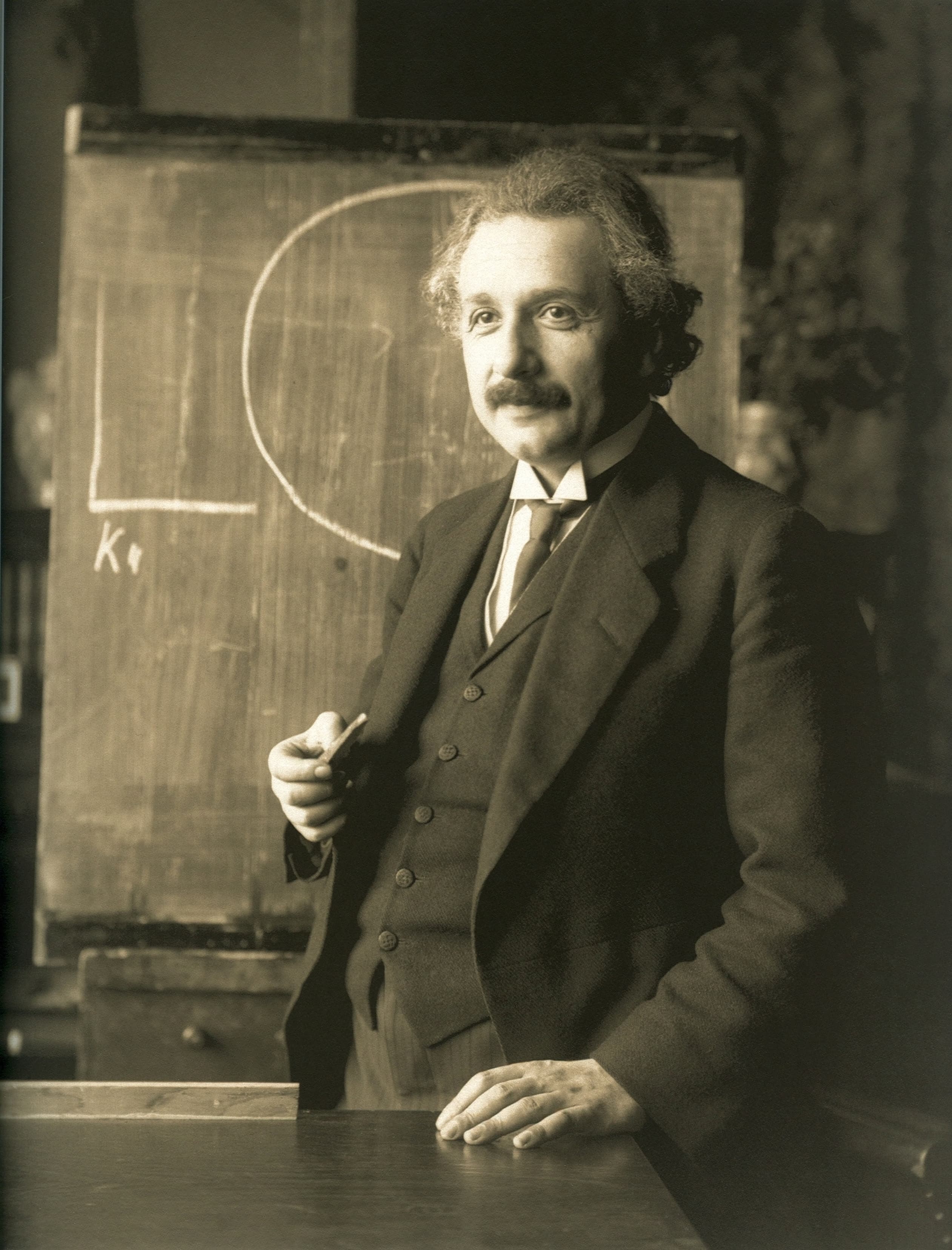Portrait photograph of Albert Einstein, 1921
