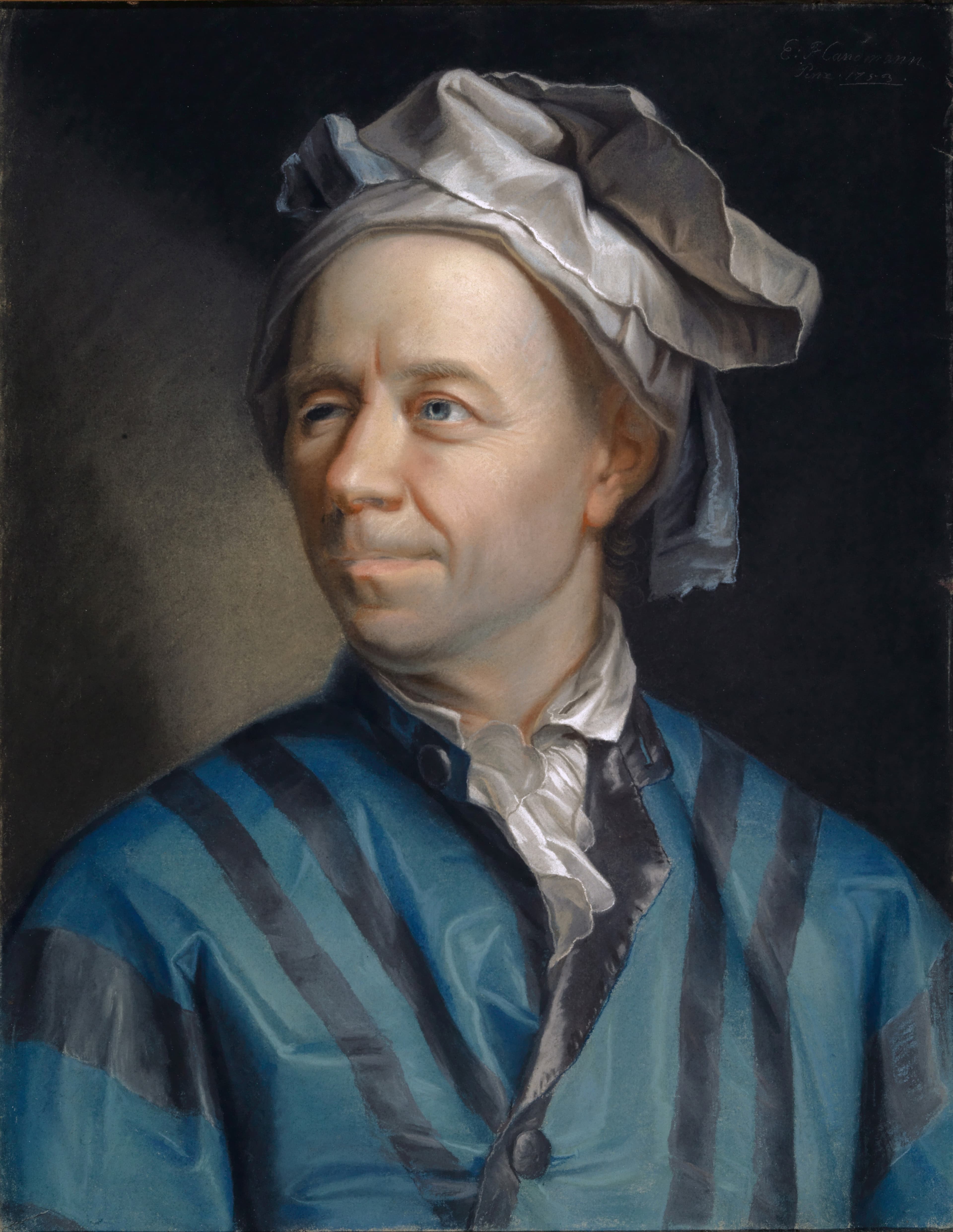 Portrait of Leonhard Euler by Jakob Emanuel Handmann, 1753